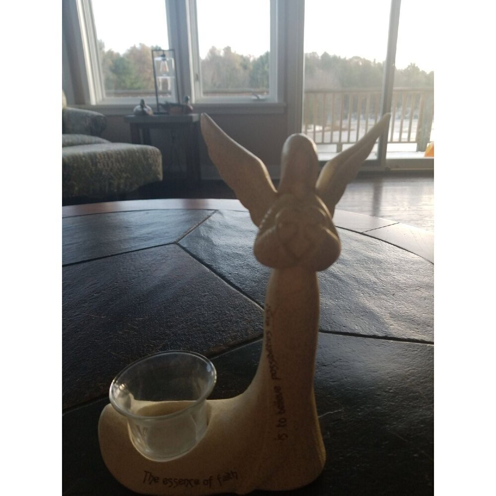 NEW Angel figure votive candle holder‎